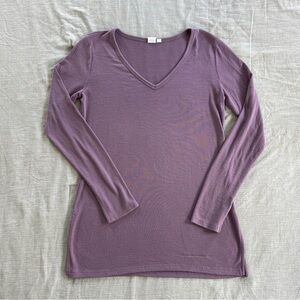 Purple Longsleeve V-Neck